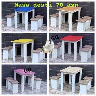 Masa və oturacaq dəstləri: Masa desti yeni