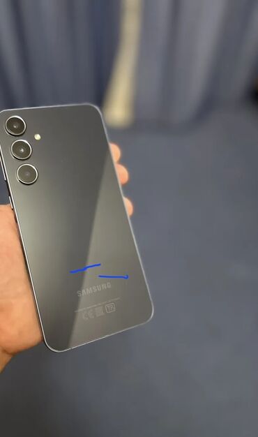 новые телефоны айфон: Samsung Galaxy A55, Б/у, цвет - Серый, 1 SIM, 2 SIM, eSIM
