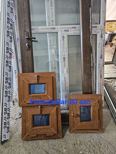 Plastik pəncərələr: İkiqat şüşə paketi Plastik pəncərə, Еni: 200 sm, Uzunluğu: 160 sm — 7