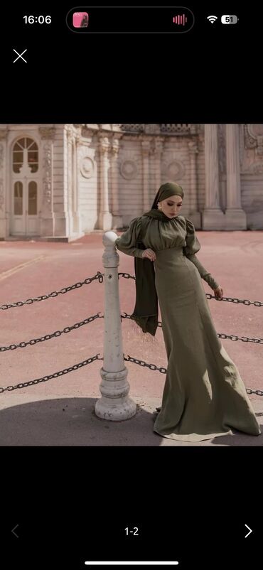 Вечерние платья: Вечернее платье, Русалка, Длинная модель, С рукавами, S (EU 36)