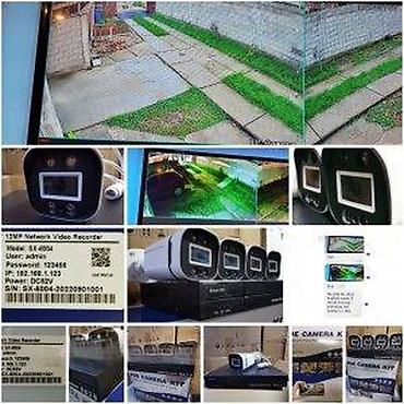Kamere za video nadzor: Video nadzor PTZ wifi solar 16cam POE KIT FULLHD 12MP POKLON. Komplet — 19