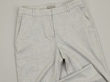 szara bluzki damskie eleganckie: Material trousers, H&M, S (EU 36), condition - Good