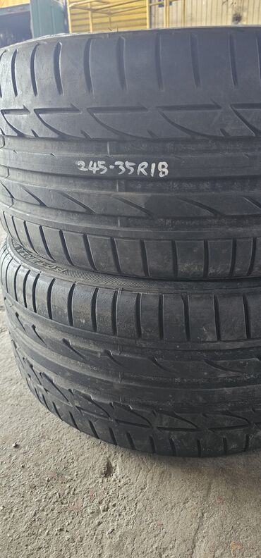 Шины: Шины 245 / 35 / R 18, Лето, Б/у, Пара, Легковые, Польша, Bridgestone