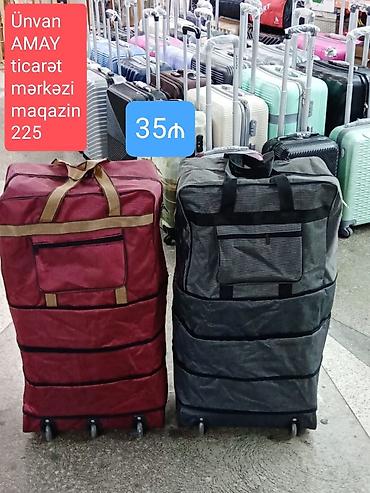böyük çantalar: Təkərli və yığılan çanta. Şəhər içi catırılma 5m Ünvan AMAY ticarət — 3