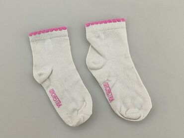 białe wysokie skarpety nike: Шкарпетки, 19–21, стан - Хороший