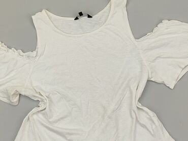 białe bluzki z krótkim rękawem eleganckie: Blouse, New Look, 2XL (EU 44), condition - Good