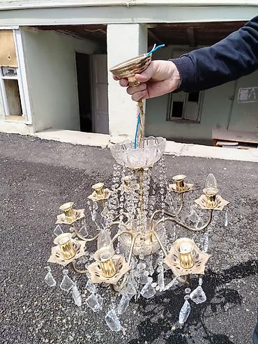 plastik yumurta: Çılçıraq, 8 lampa, Metal — 3
