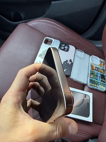 apple 5s iphone: IPhone 16 Pro Max, Б/у, 256 ГБ, Desert Titanium, Чехол, Коробка, 93 % — 8
