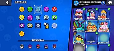 Digər oyun və konsollar: Brawl Stars hesabı – yüksək səviyyəli, geniş kolleksiya - Kupa yolu — 10