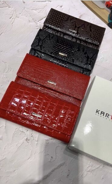 холодный кошелёк: Кожаный кошелёк от Karya