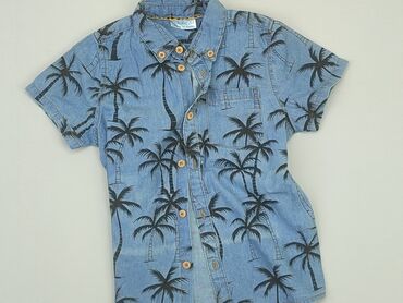 koszula muscle fit: Shirt 2-3 years, condition - Very good, pattern - Print, color - Light blue