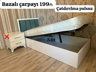 Çarpayılar: Yeni, Təknəfərlik çarpayı, Bazalı, Matrassız, Siyirməsiz, Azərbaycan — 1