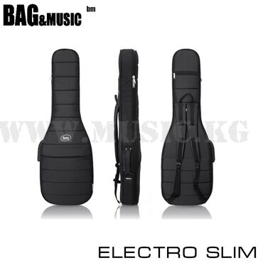 гитарный чехол: Полужесткий чехол для электрогитары Bag&Music Electro SLIM Черный