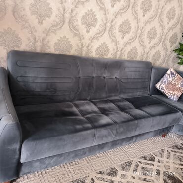 Divanlar: Künc divan, İşlənmiş, Açılan, Bazalı, Vеlur parça, Çatdırılma yoxdur — 7