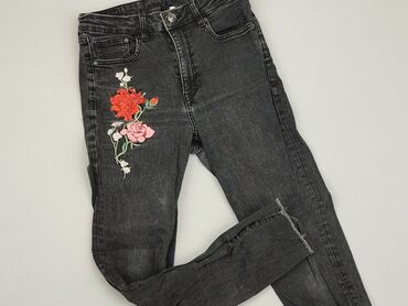czarne spódnice jeansowe z przetarciami: Джинси, H&M, M, стан - Хороший