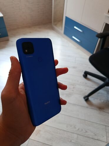 Poco: Redmi 9C, 64 ГБ, цвет - Синий, Отпечаток пальца