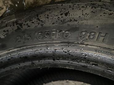 daewoo centra: 4 автомобильных шин 215/65 R16 98H. Всесезонки, немного лысые, продам — 2