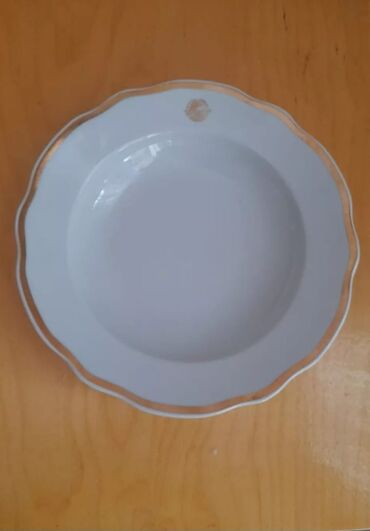 детские глубокие тарелки: Тарелки, Набор из 6 шт., цвет - Белый, Фарфор, СССР