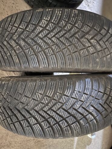 диски р: Шины 215 / 55 / R 17, Зима, Б/у, Пара, Легковые, Корея, Hankook