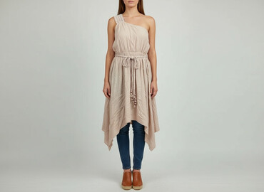 tunika plus size: Cream, Туніка жіноча, розмір M