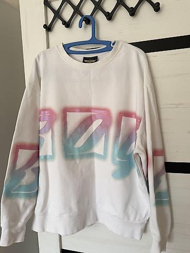 nike tech flecce: Свитшот с аэрографией BOY London - Цвет: белый с градиентным принтом — 1