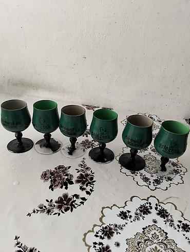 qab desti: Rümkalar, rəng - Yaşıl, Şüşə, 6 ədədli dəst — 1