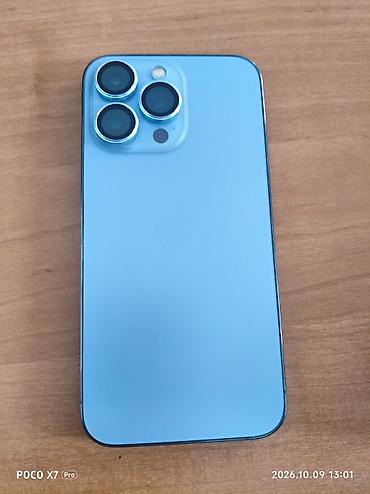 Мобильные телефоны и аксессуары: IPhone 13 Pro, Б/у, 256 ГБ, Pacific Blue, Защитное стекло, Чехол, Коробка — 8
