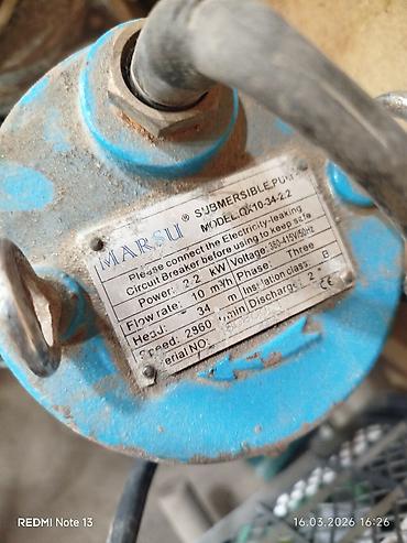 drenaj motoru: Sualtı nasos – IARSU S/Submersible Pump Model: QJQ10-34-2.2 Texniki — 3
