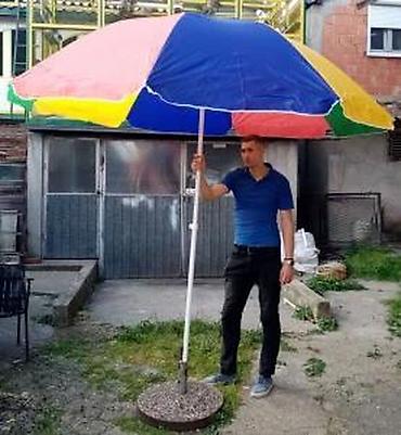 Suncobrani, tende i paviljoni: VESELI SUNCOBRAN PRECNIKA 3 METRA NOV ZA TERASU, PLAZU, BAST | Cene — 9