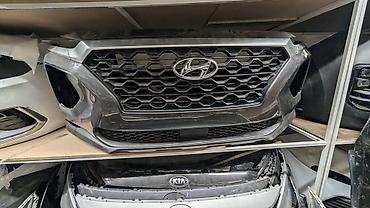 Передний бампер с решеткой радиатора для Hyundai (оригинальный дизайн