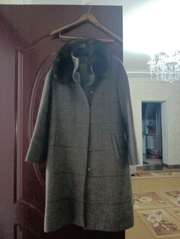 альпака пальто: Пальто, Классика, Зима, Кашемир, По колено, С поясом, M (EU 38)