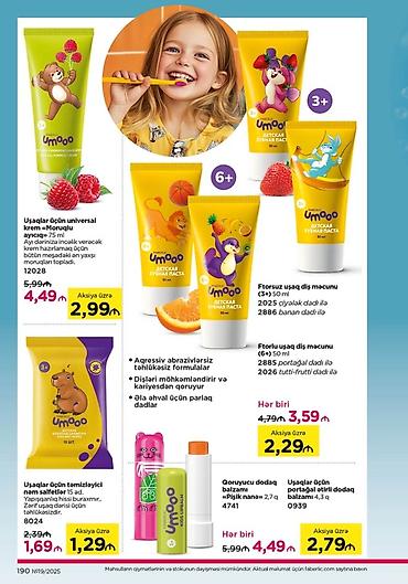 pantene: Qiymətlər var üzərində Umooo uşaq seriyası – gigiyena və qulluq üçün — 2