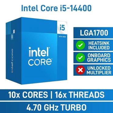 материнские платы intel q370: Процессор, Жаңы, Intel Core i5, 10 ядролор, ПК үчүн