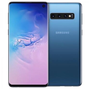 телефоны флай 446: Samsung Galaxy S10, Б/у, 128 ГБ, цвет - Голубой, 2 SIM