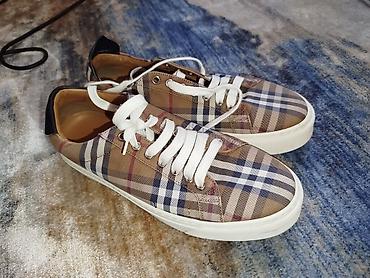 Мужские кроссовки, 42, Burberry, Б/у, цвет - Коричневый