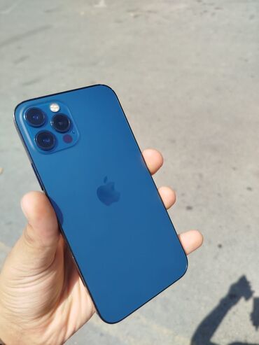 telfo: IPhone 12 Pro, 128 GB, Pacific Blue, Zəmanət, Face ID