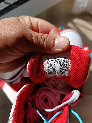 Мырзалардын бут кийими: Nike Air Flight – кроссовки баскетбольного стиля в бело‑красной — 3