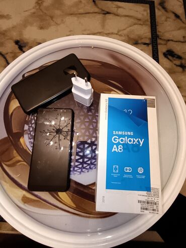 samsung j2: Samsung Galaxy A8, цвет - Черный, Сенсорный, Две SIM карты, С документами