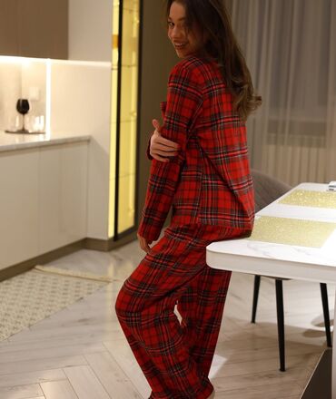 Пижамы: Пижамы в клетку Пижама женская рынок Орто-Сай «Оберон» 1️⃣📍7 ряд 122 — 2