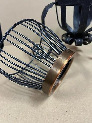 Žardinjere: Kovane gvozdene postolje/korpa za cveće - Materijal: kovan gvožđe — 7