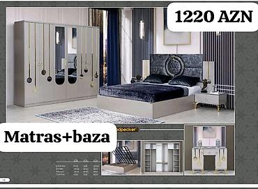 embawood silver yataq desti: İkinəfərlik çarpayı, Dolab, Yeni — 1
