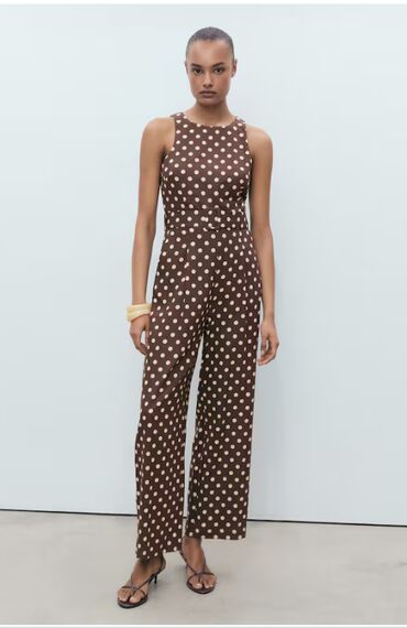Костюмы: Комбинезон, Mango, 2XL (EU 44), цвет - Коричневый