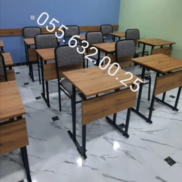 Masalar: Kurs üsün stol stul desti, Tədris kursları üçün stol stul desti — 24