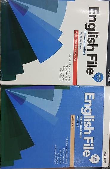 Hər iki kitab 7 azn.İstifadə olunmayıb. Məhsul: English File, Fourth