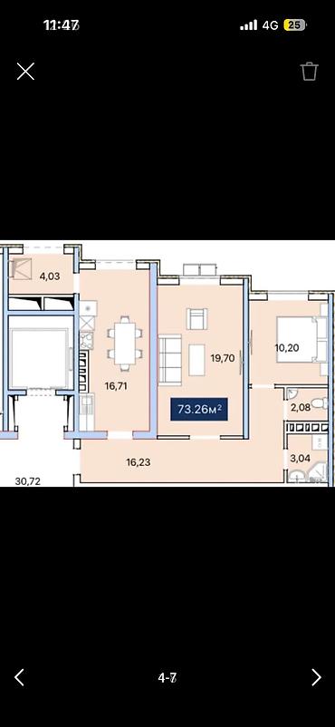контейнерный модул: 2 комнаты, 73 м², Элитка, 4 этаж, ПСО (под самоотделку) — 5