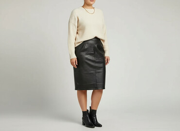 spodenko spódniczka skórzana: Women`s skirt, size XL