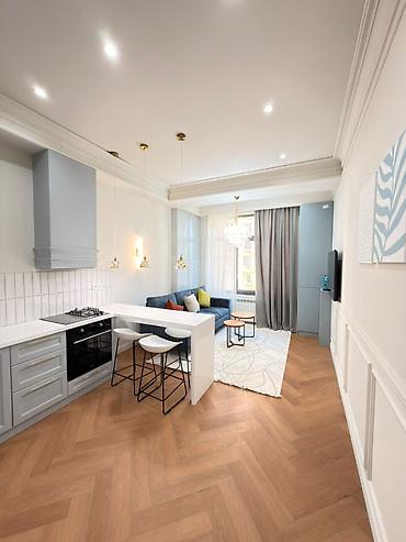 Продажа квартир: 2 комнаты, 48 м², Асанбай мкр Элитка, 2 этаж, Дизайнерский ремонт — 6