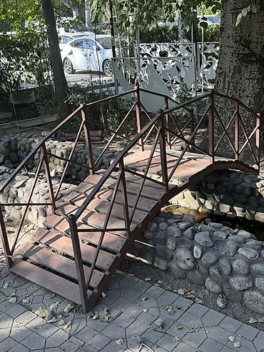 арка садовая: Садовый декоративный мостик - Материал: металлический каркас с — 1