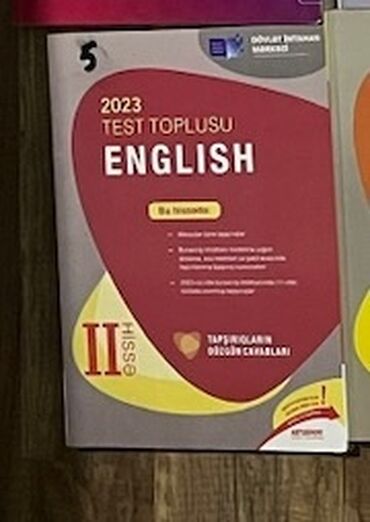 математика сборник тестов 2023 pdf 2 часть: Məhsul: 2023 Test Toplusu – English (II hissə) Xüsusiyyətlər: -