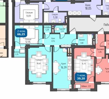 срочная продажа квартир в бишкеке без посредников: 2 комнаты, 66 м², Элитка, 10 этаж, ПСО (под самоотделку)